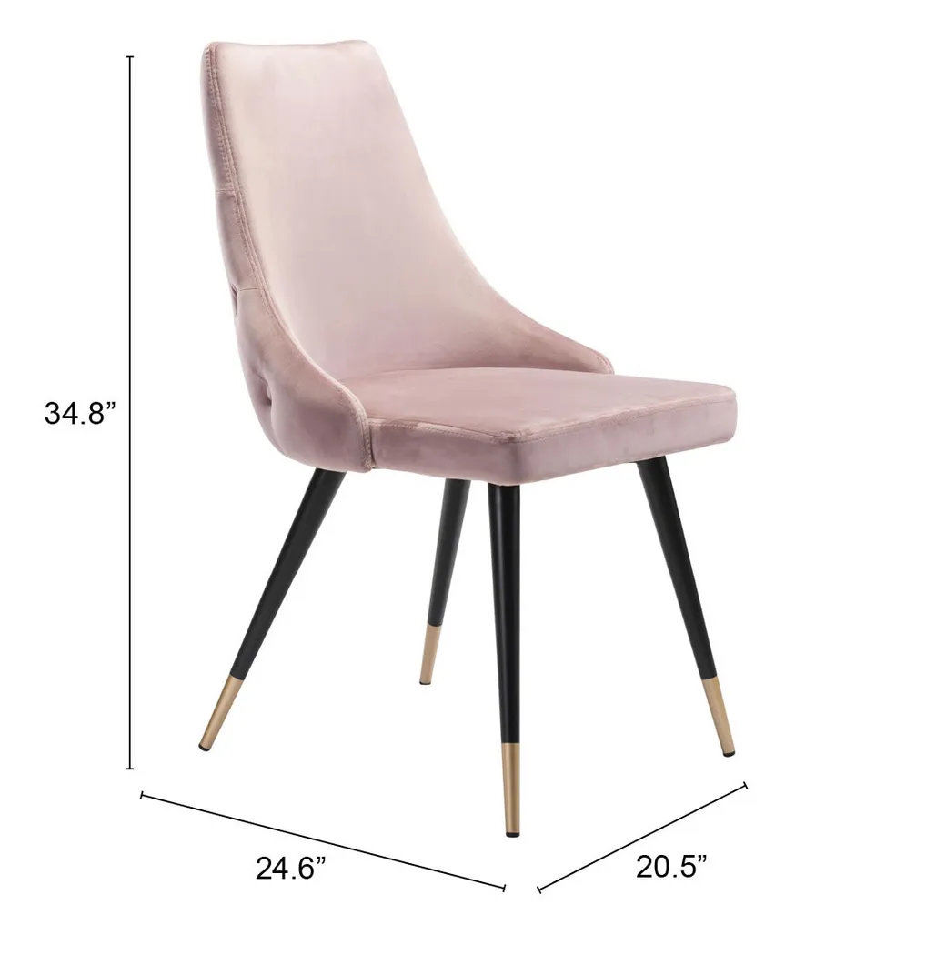 Solveig Pink Side Chair, Set of 2 - Thumbnail - Image 6