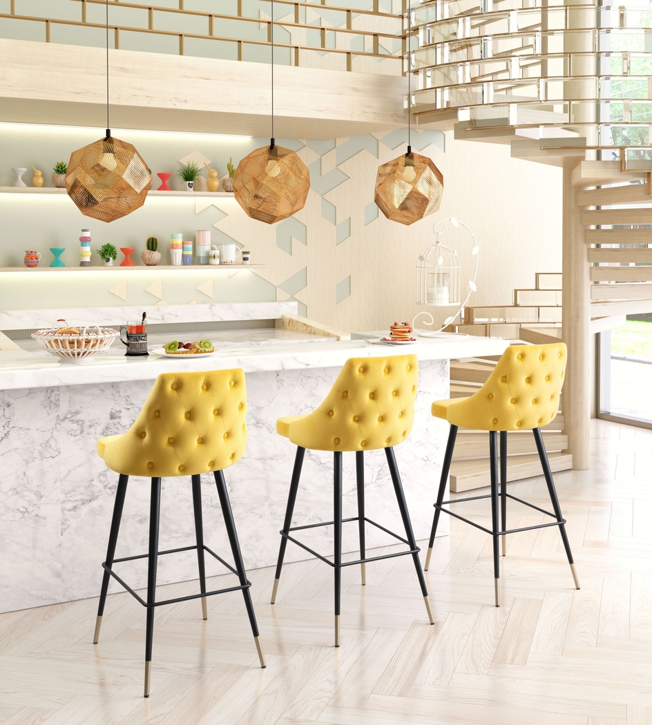 Solveig Yellow Barstool - Thumbnail - Image 5