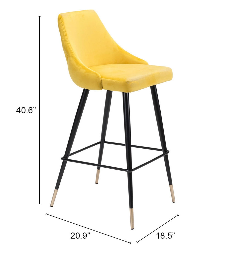 Solveig Yellow Barstool - Thumbnail - Image 6