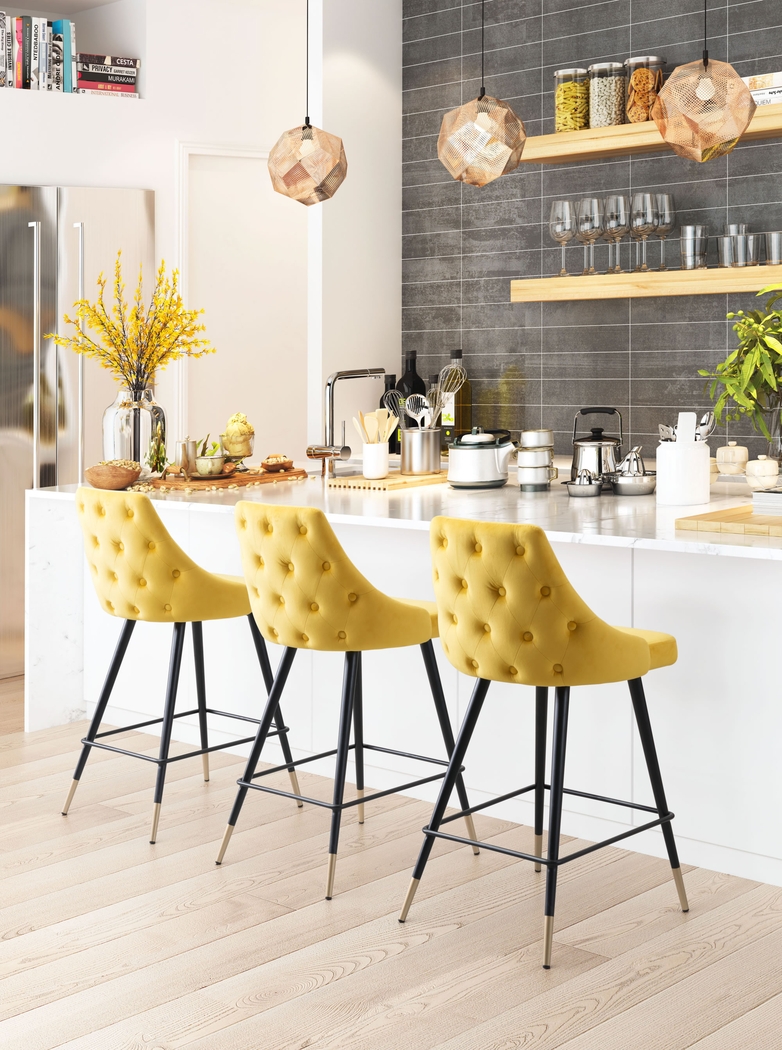 Solveig Yellow Counter Height Stool - Thumbnail - Image 5