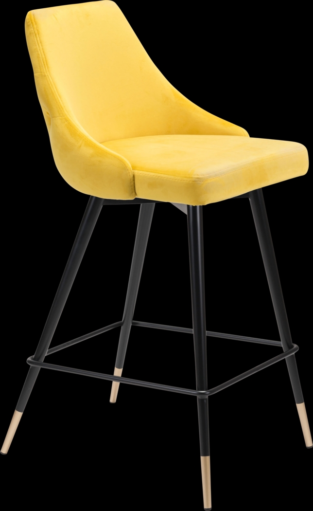 Solveig Yellow Counter Height Stool - Thumbnail - Image 1