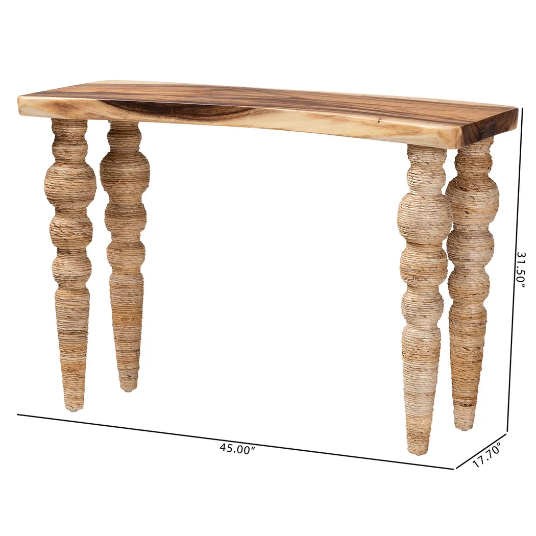 Somdun Brown Console Table - Thumbnail - Image 5