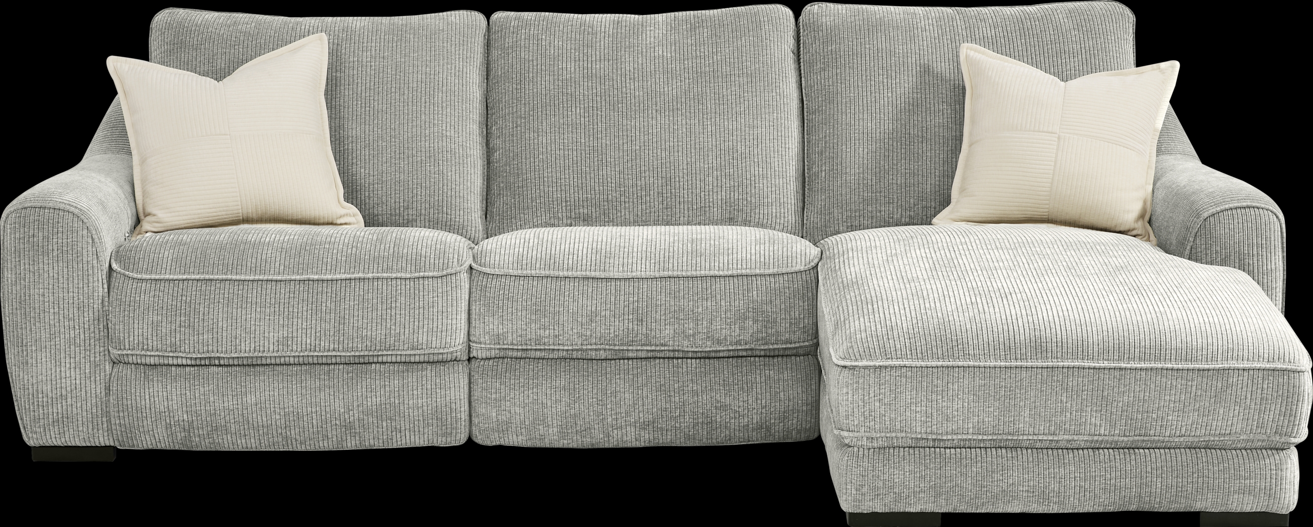 Somerset Gray 6 Pc Dual Power Reclining Sectional Living Room - Thumbnail - Image 3