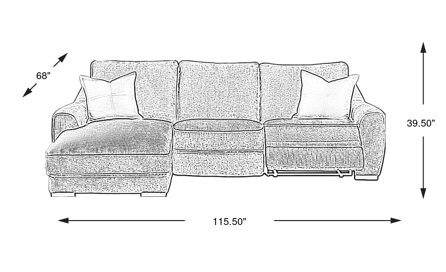 Dimension Image. Please refer to the Dimension Tab on this page for dimension details.