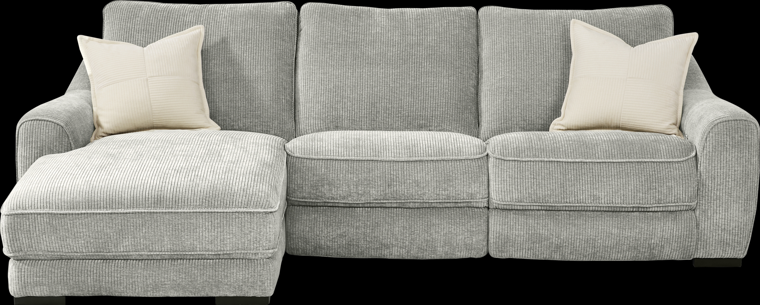 Somerset Gray 3 Pc Dual Power Reclining Sectional - Thumbnail - Image 3