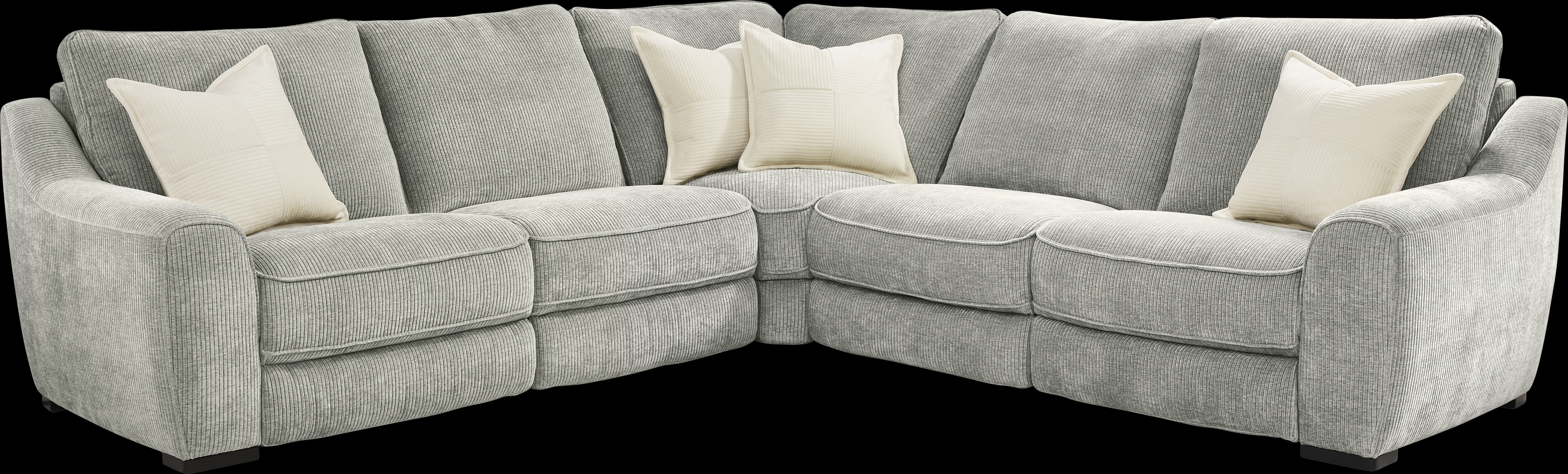 Somerset Gray 5 Pc Dual Power Reclining Sectional - Thumbnail - Image 3