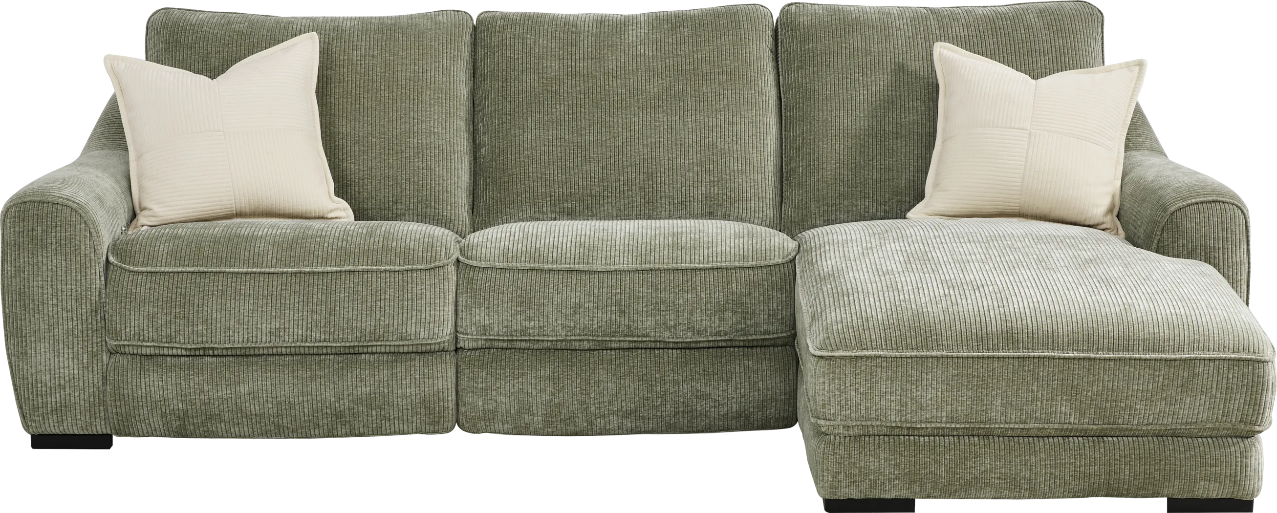 Somerset Green 3 Pc Dual Power Reclining Sectional - Thumbnail - Image 3