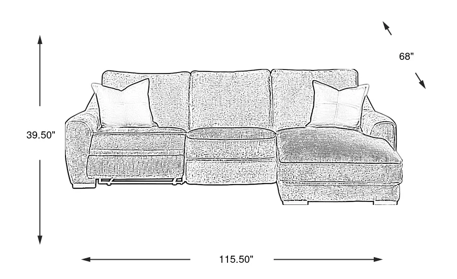 Dimension Image. Please refer to the Dimension Tab on this page for dimension details.