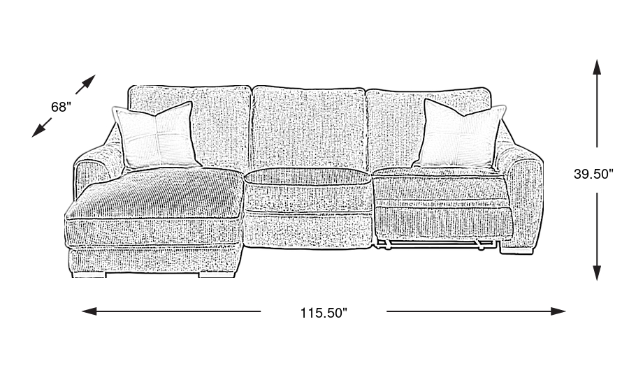 Dimension Image. Please refer to the Dimension Tab on this page for dimension details.