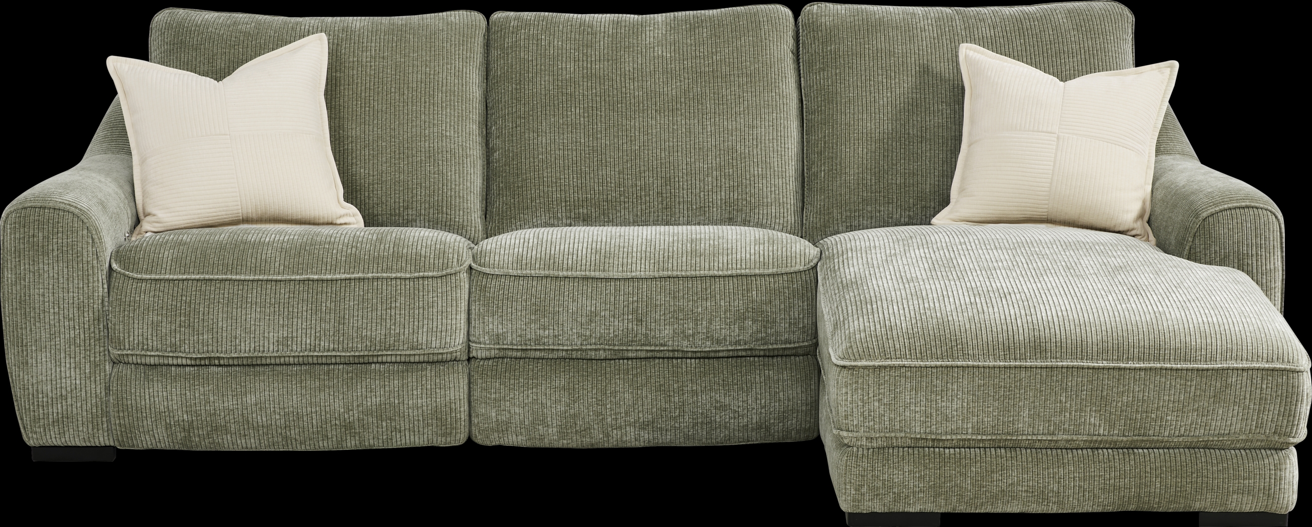 Somerset Green 3 Pc Dual Power Reclining Sectional - Thumbnail - Image 3