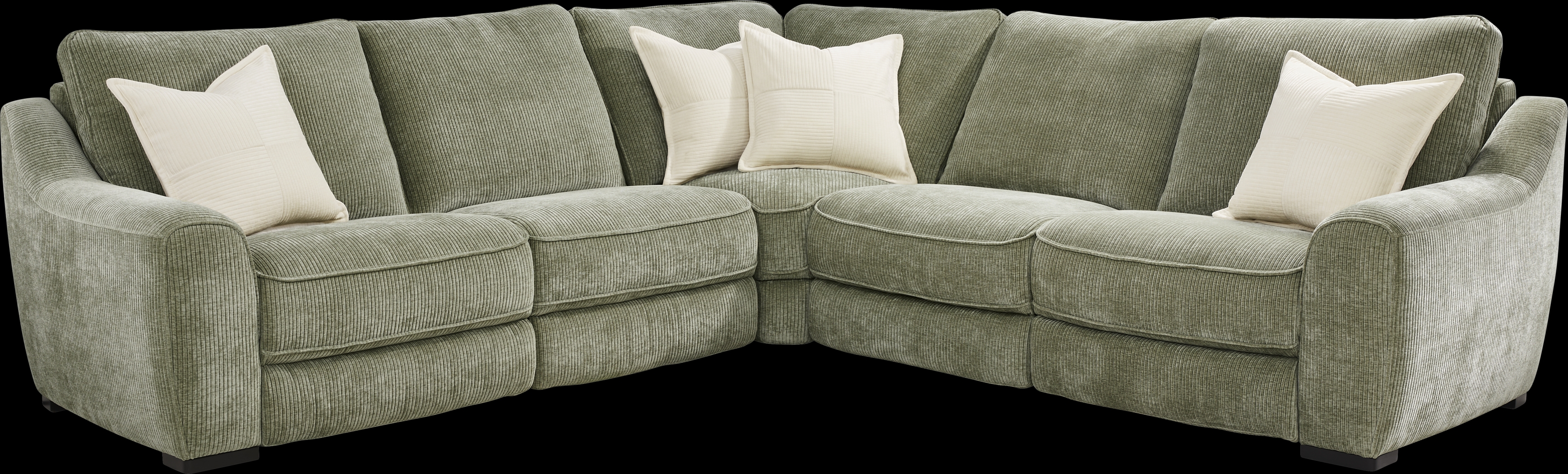 Somerset Green 5 Pc Dual Power Reclining Sectional - Thumbnail - Image 3