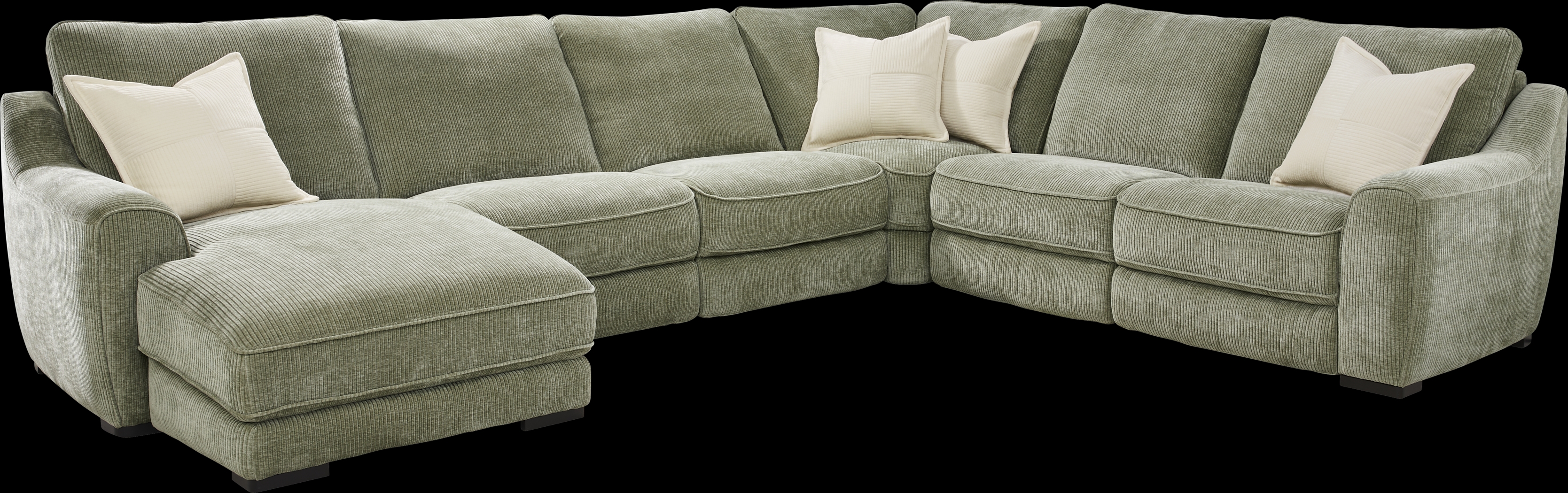 Somerset Green 9 Pc Dual Power Reclining Sectional Living Room - Thumbnail - Image 3