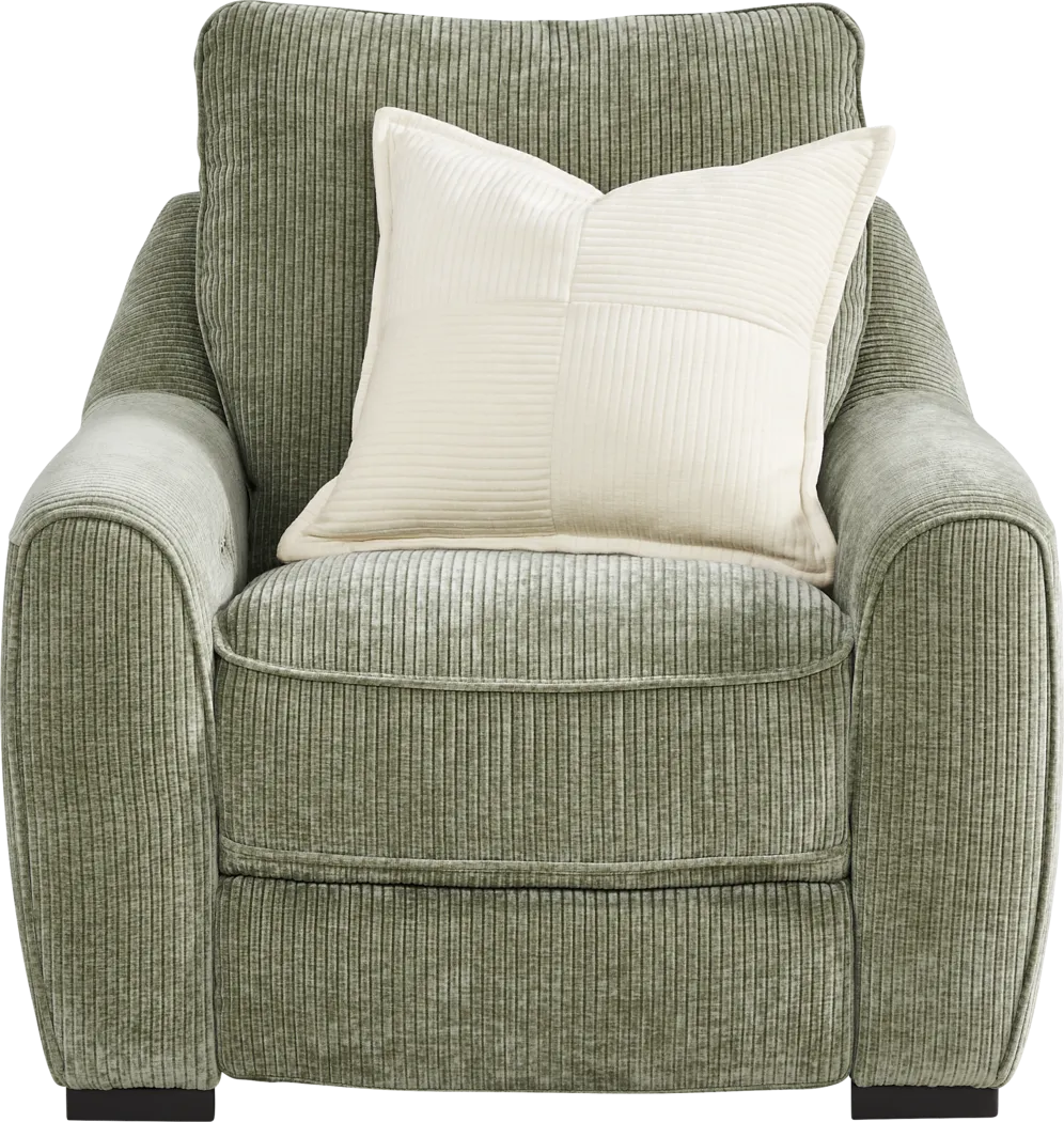 Somerset Green Dual Power Recliner - Thumbnail - Image 2