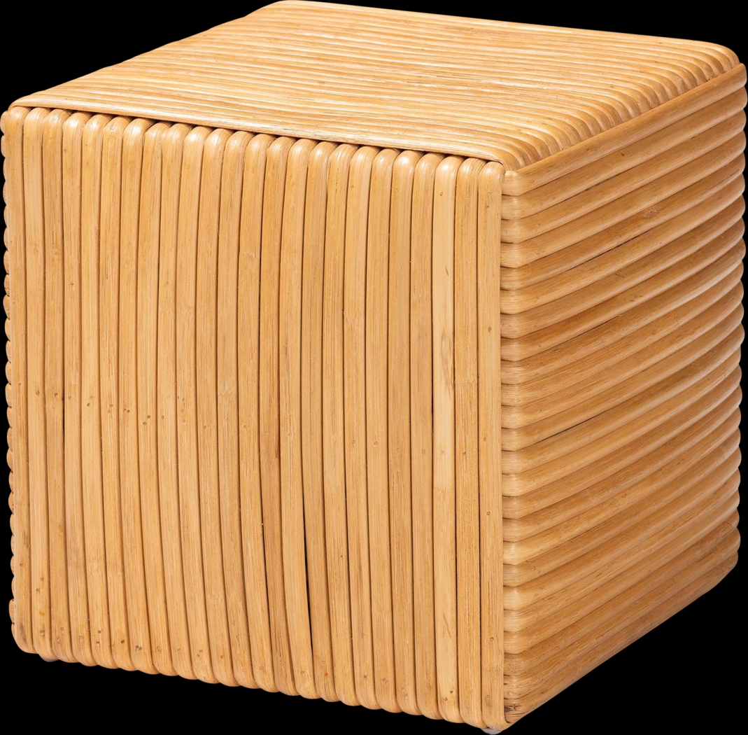 Sommerheim Light Brown Ottoman - Thumbnail - Image 1