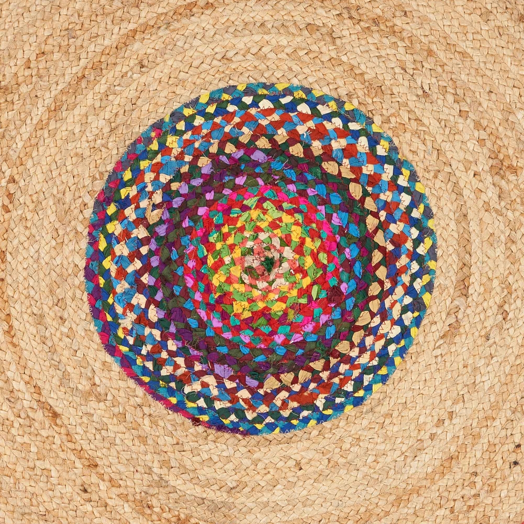 Sonaha Multi 3'6 Round Rug - Thumbnail - Image 6