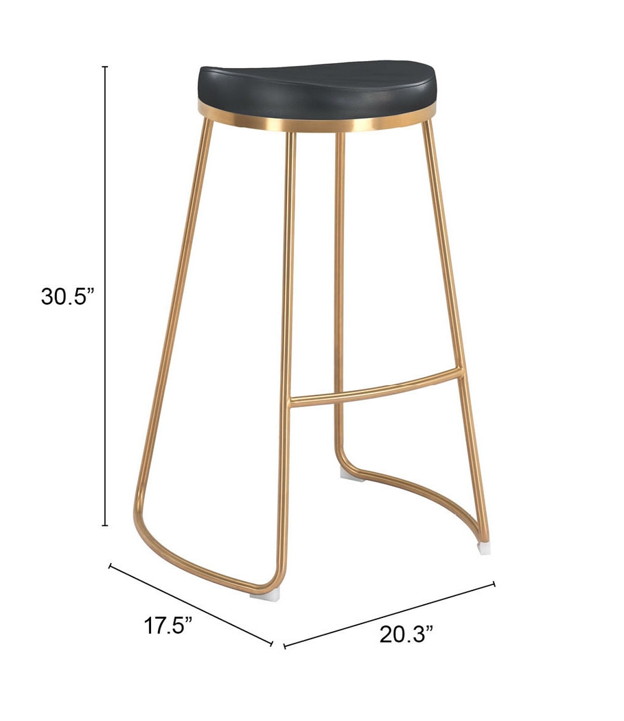 Sonali Black Barstool, Set of 2 - Thumbnail - Image 7