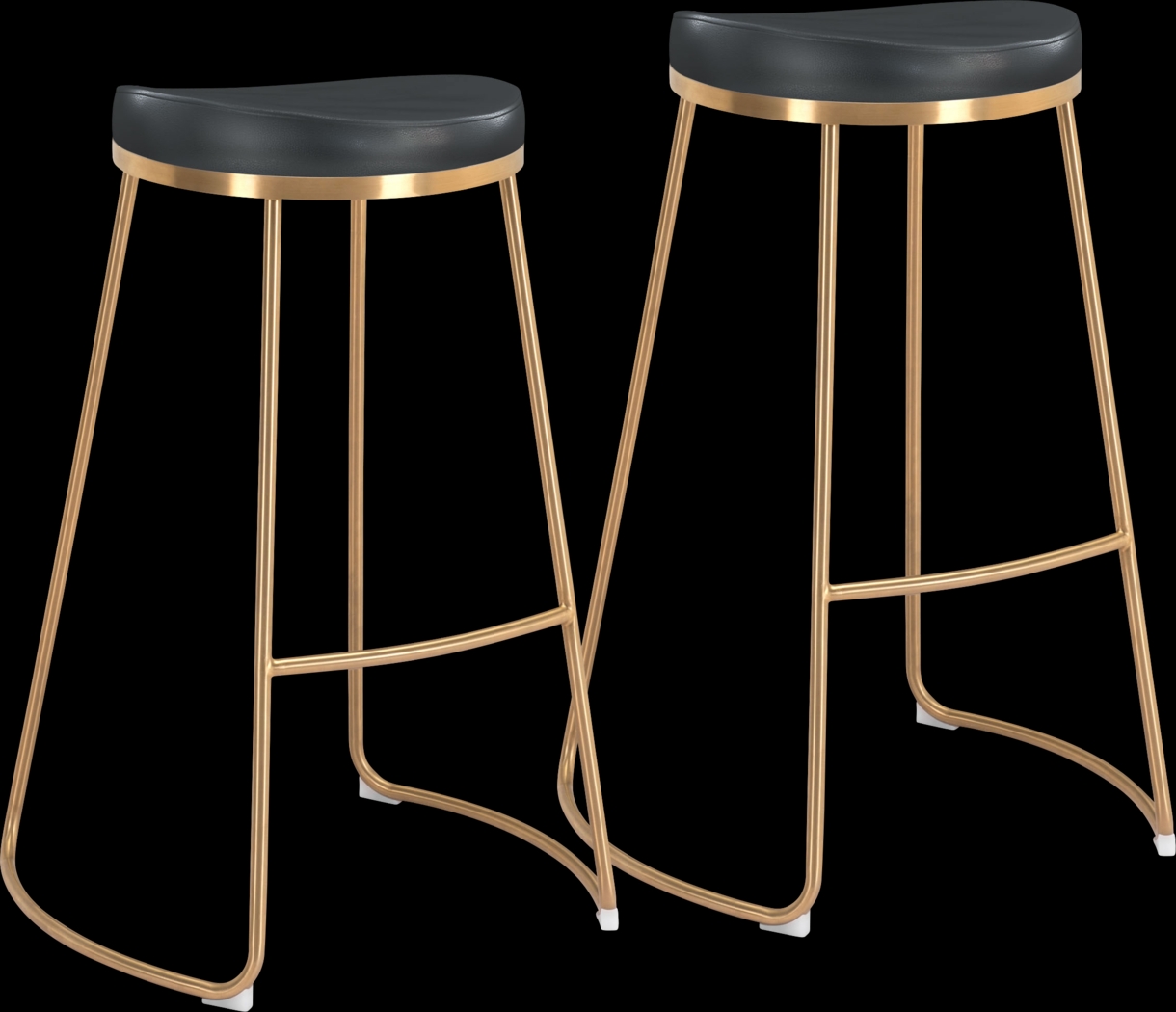 Sonali Black Barstool, Set of 2 - Thumbnail - Image 1