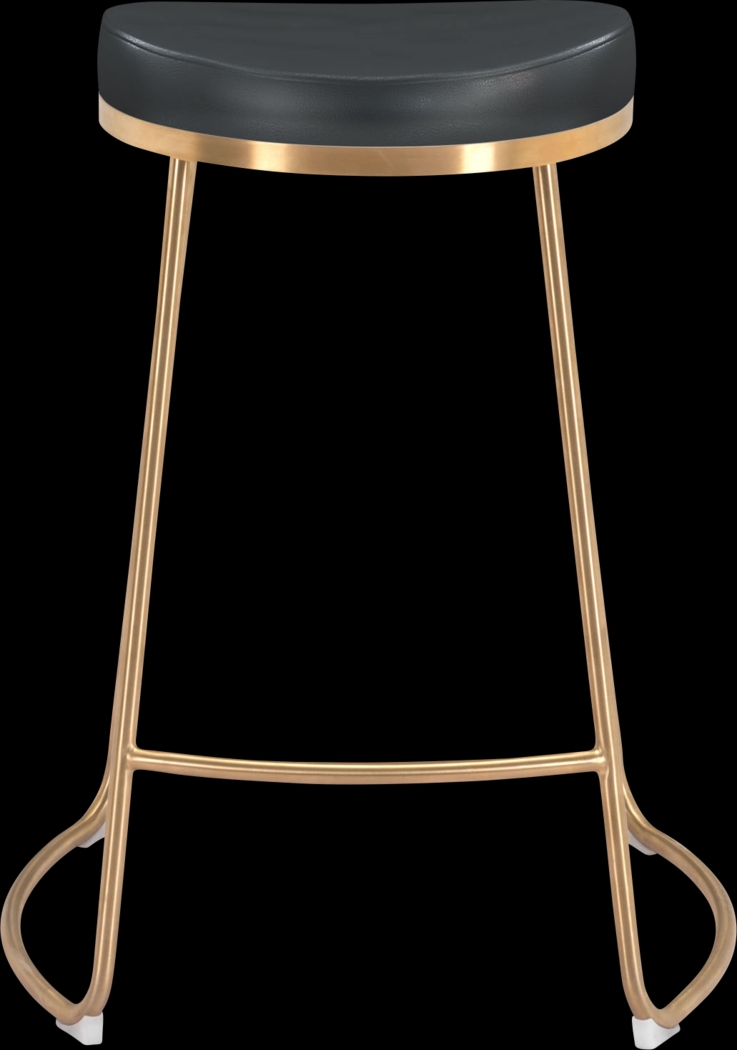 Sonali Black Counter Height Stool, Set of 2 - Thumbnail - Image 2