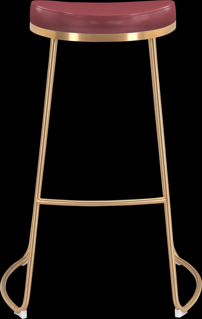 Sonali Burgundy Barstool, Set of 2 - Thumbnail - Image 3