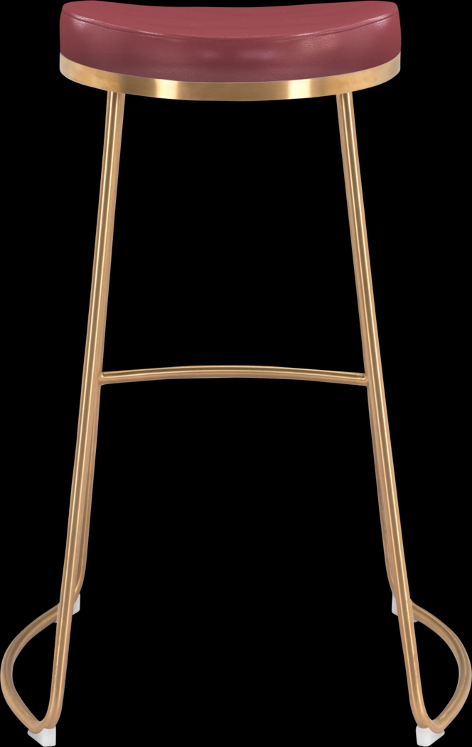 Sonali Burgundy Barstool, Set of 2 - Thumbnail - Image 4