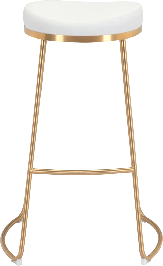 Sonali White Barstool, Set of 2 - Thumbnail - Image 3