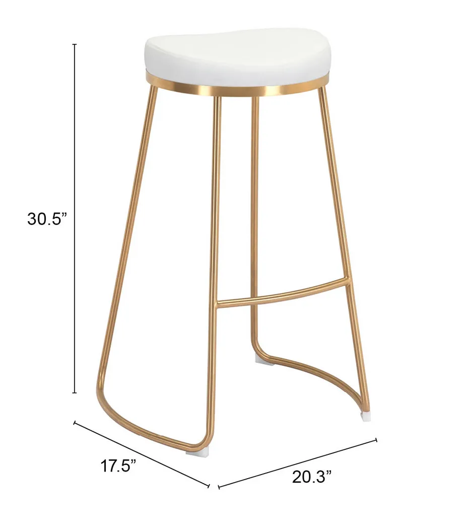 Sonali White Barstool, Set of 2 - Thumbnail - Image 7