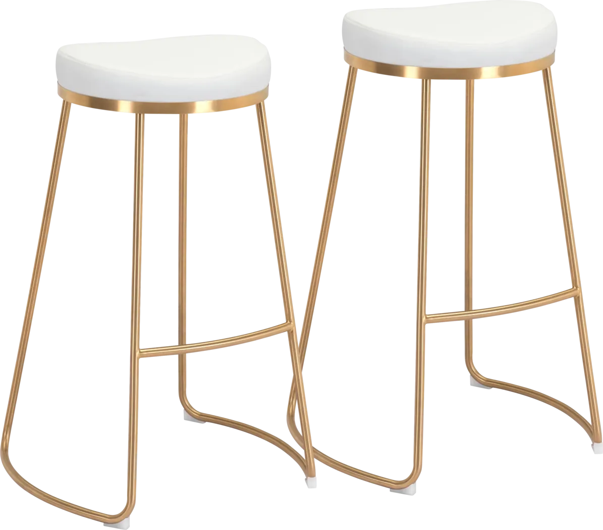 Sonali White Barstool, Set of 2 - Thumbnail - Image 1