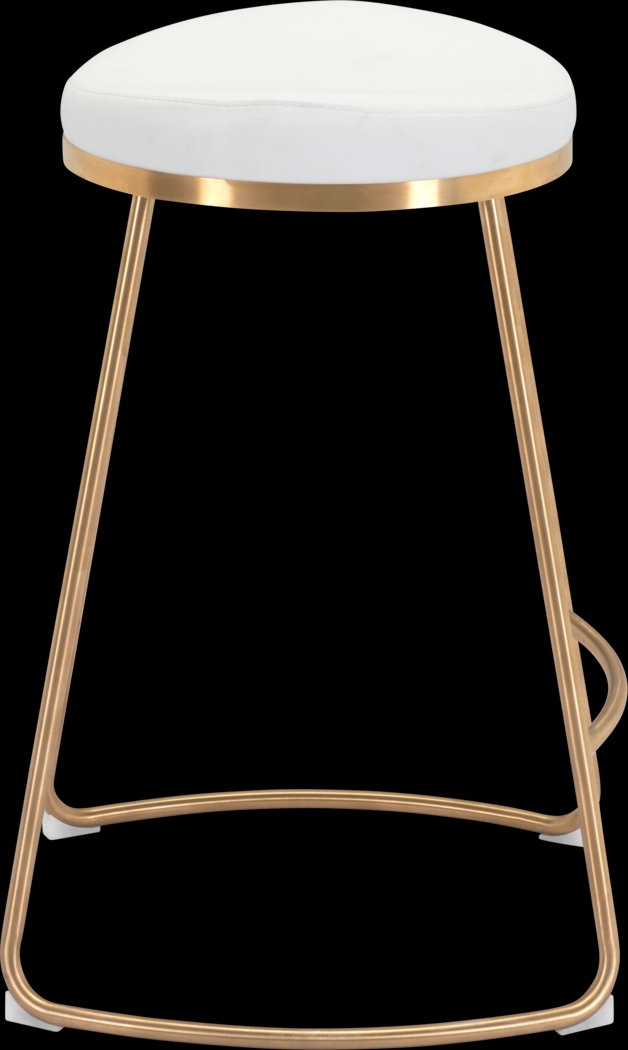 Sonali White Counter Height Stool, Set of 2 - Thumbnail - Image 2