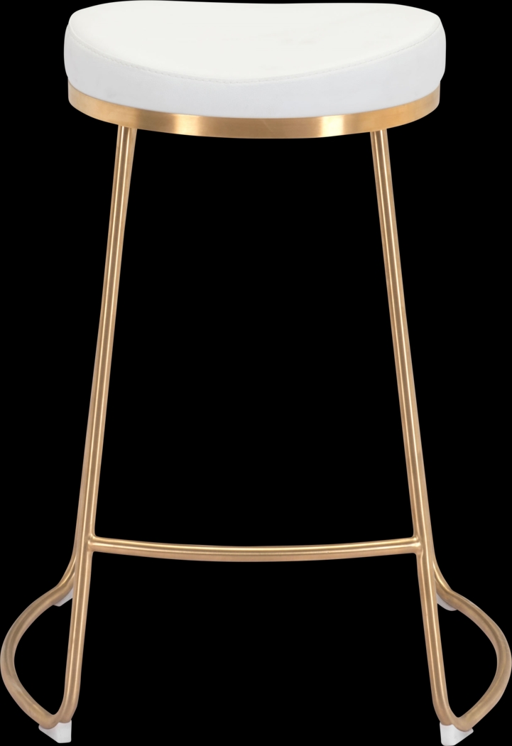 Sonali White Counter Height Stool, Set of 2 - Thumbnail - Image 3