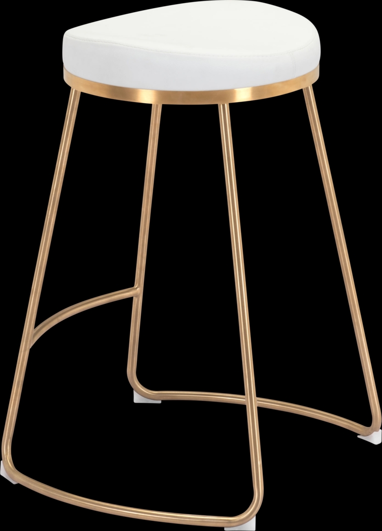 Sonali White Counter Height Stool, Set of 2 - Thumbnail - Image 5