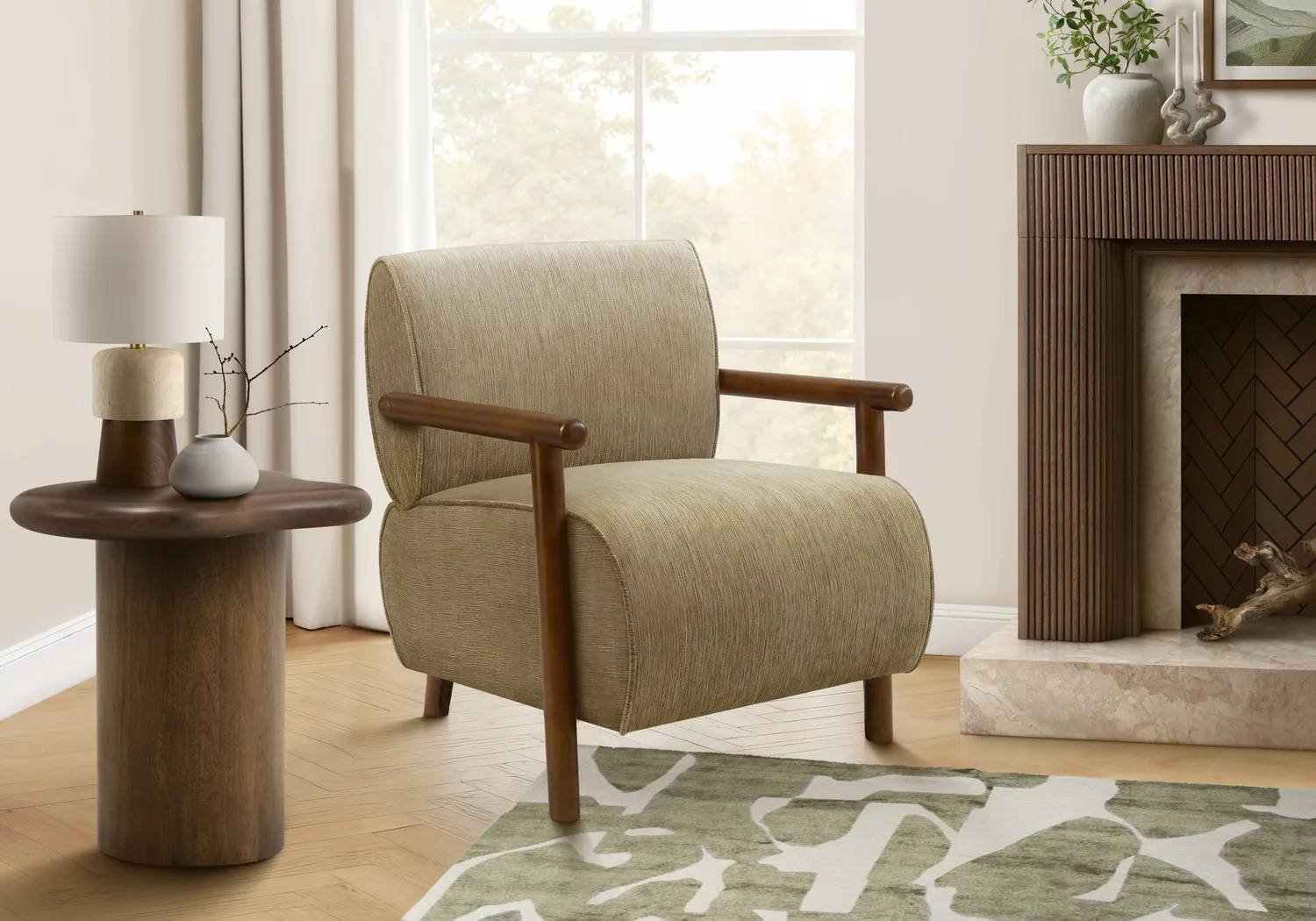 Songoro Brown Accent Chair - Thumbnail - Image 2