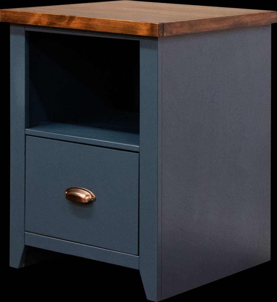 Soniya Blue End Table - Thumbnail - Image 1