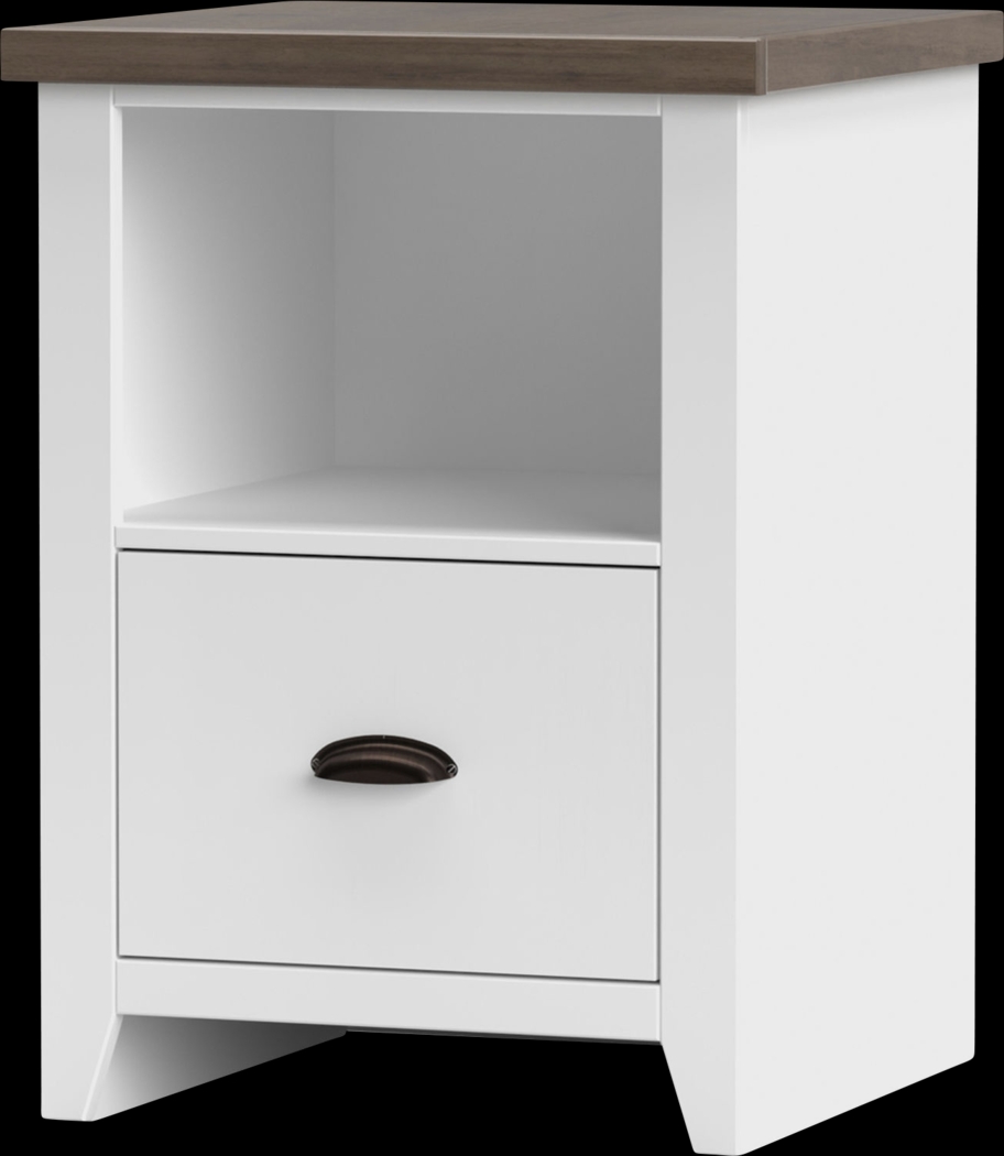 Soniya White End Table - Thumbnail - Image 1