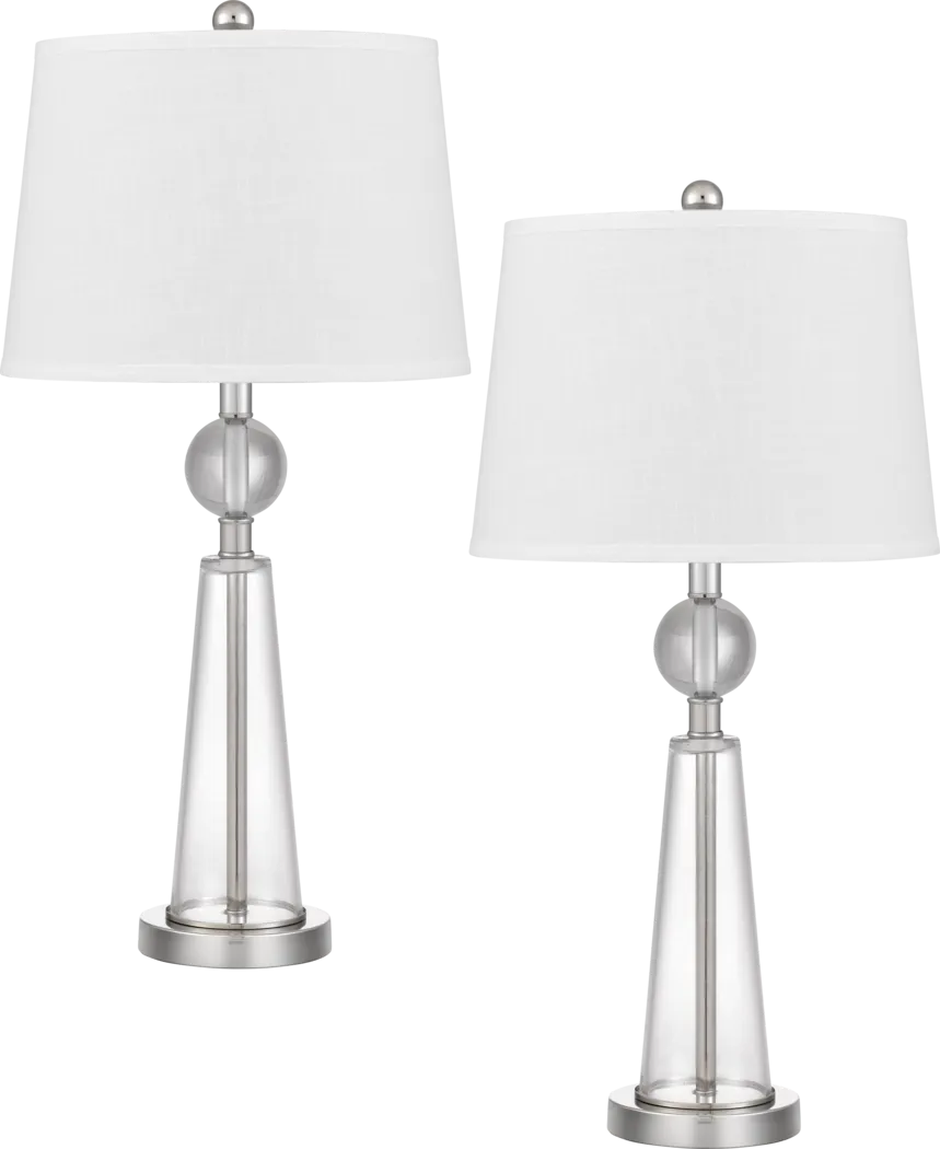 Sonjo Lake Clear Lamp, Set of 2 - Thumbnail - Image 1