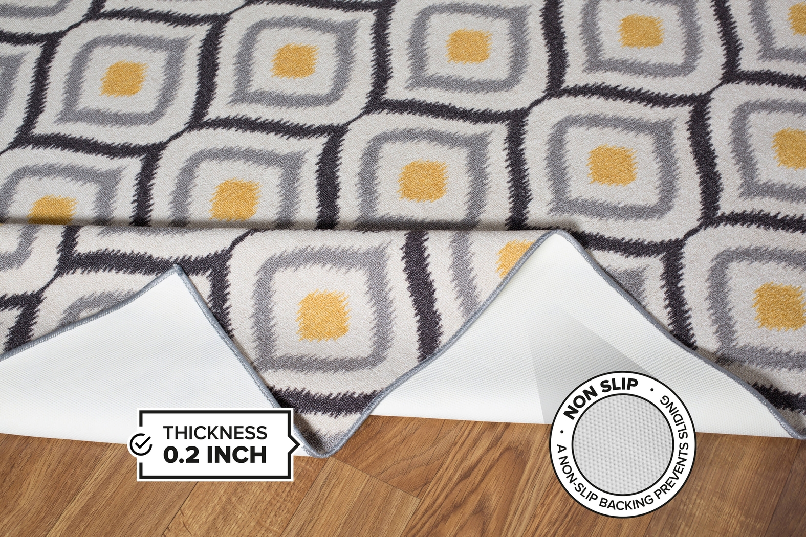 Sonnie Yellow 7'10 x 10' Rug - Thumbnail - Image 2