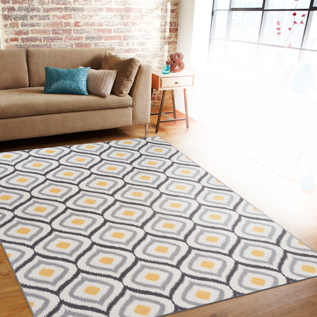 Sonnie Yellow 7'10 x 10' Rug - Thumbnail - Image 3