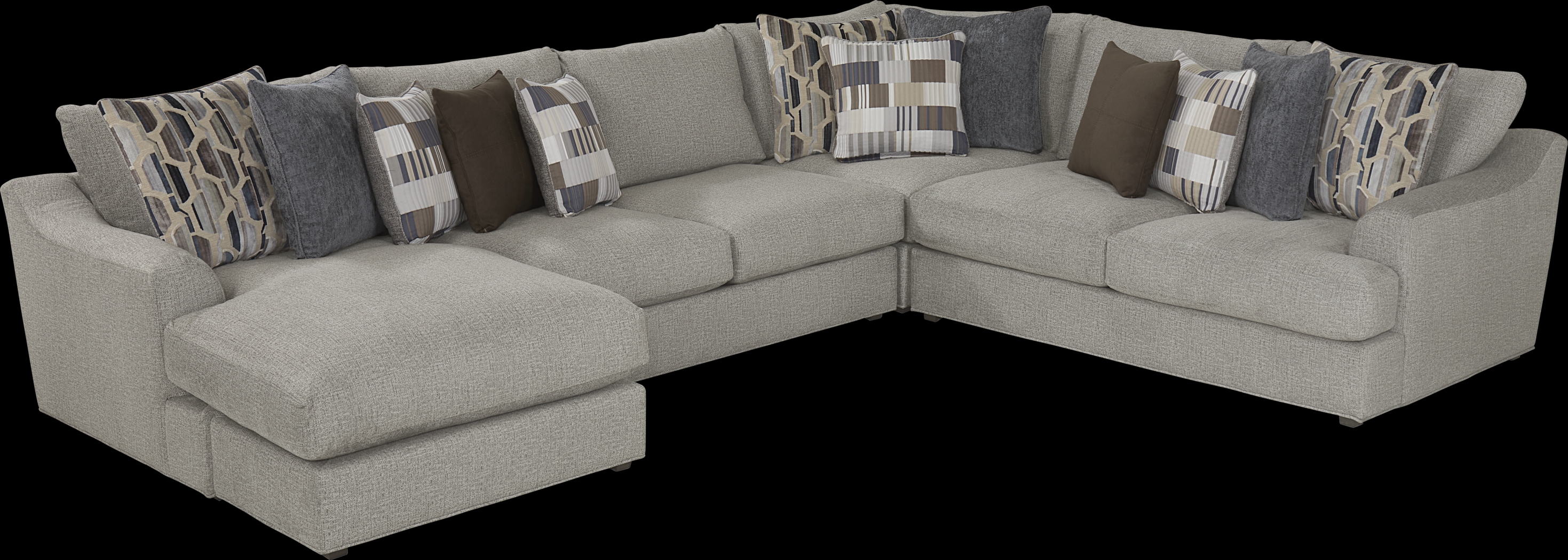Sonoma Cobblestone 3 Pc Sectional - Thumbnail - Image 1