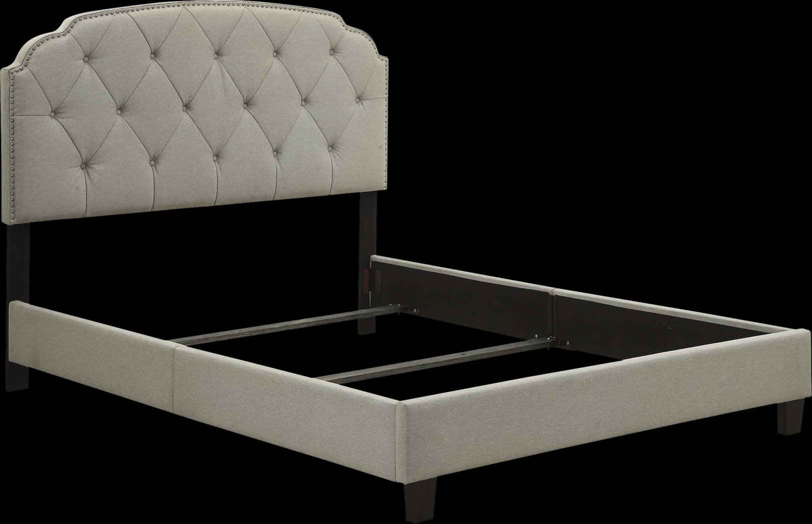 Sonya Gray Queen Upholstered Bed - Thumbnail - Image 3