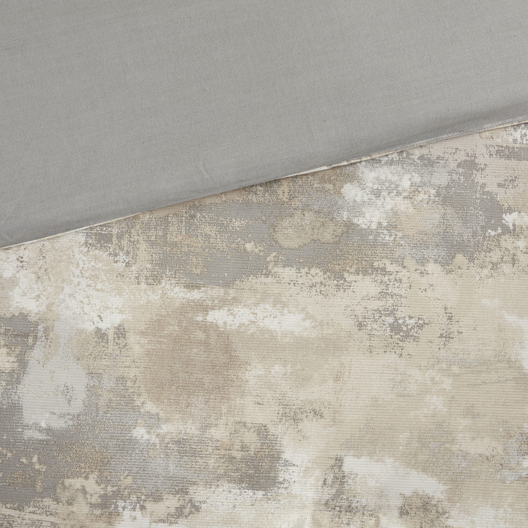 Sophora Gray 7 Pc Queen Comforter Set - Thumbnail - Image 7