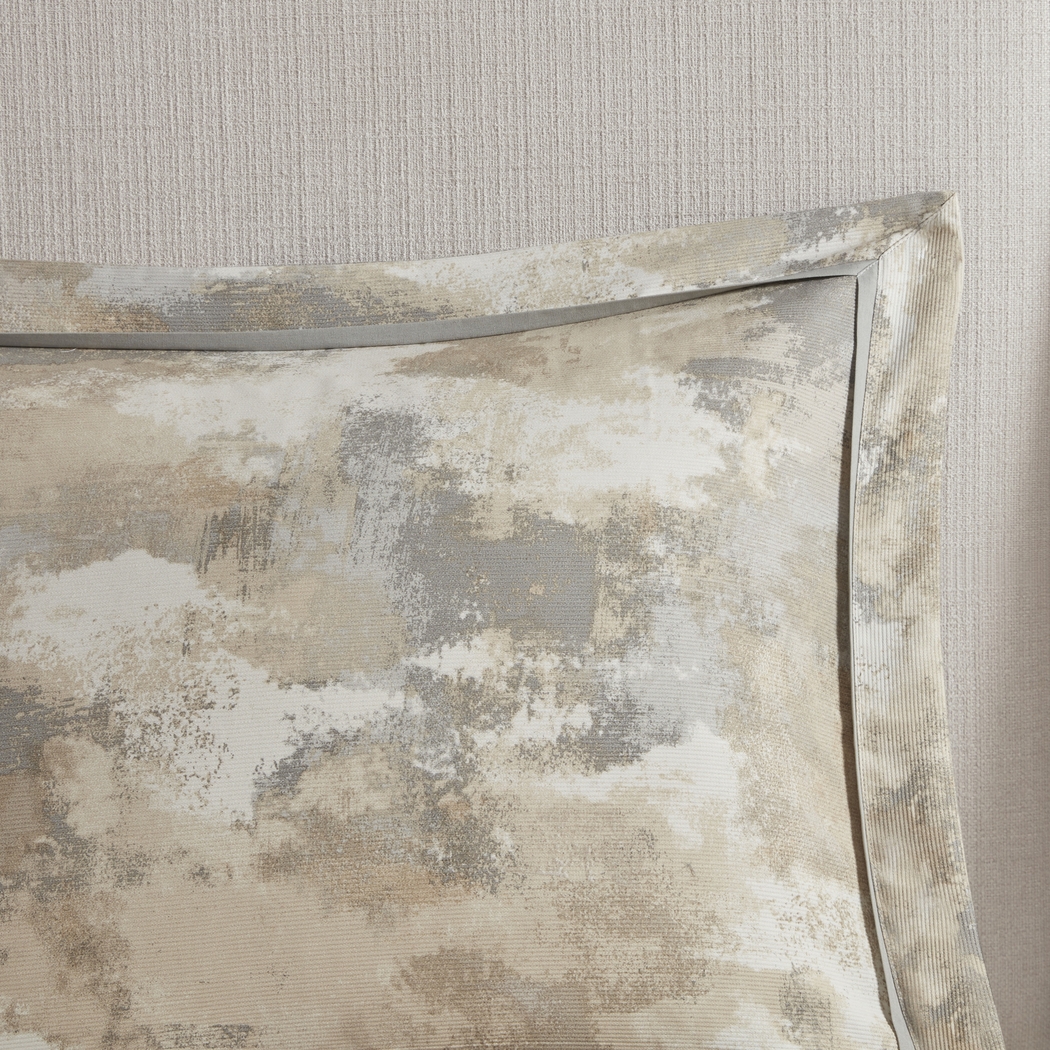 Sophora Gray 7 Pc Queen Comforter Set - Thumbnail - Image 8