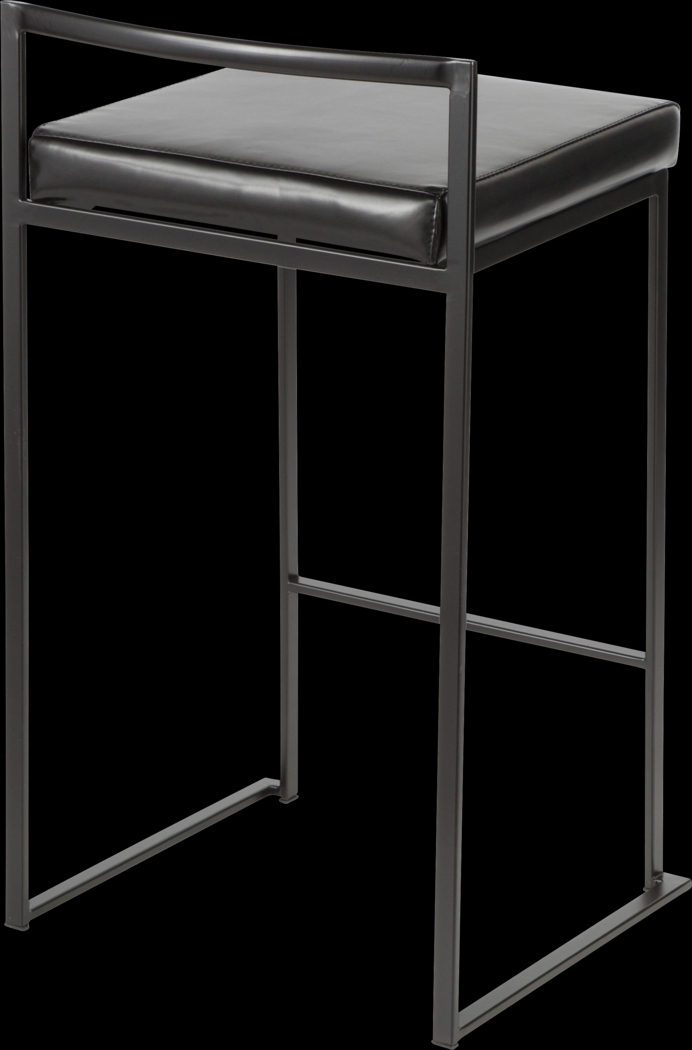 Sora Black Chrome Counter Height Stool (Set of 2) - Thumbnail - Image 2