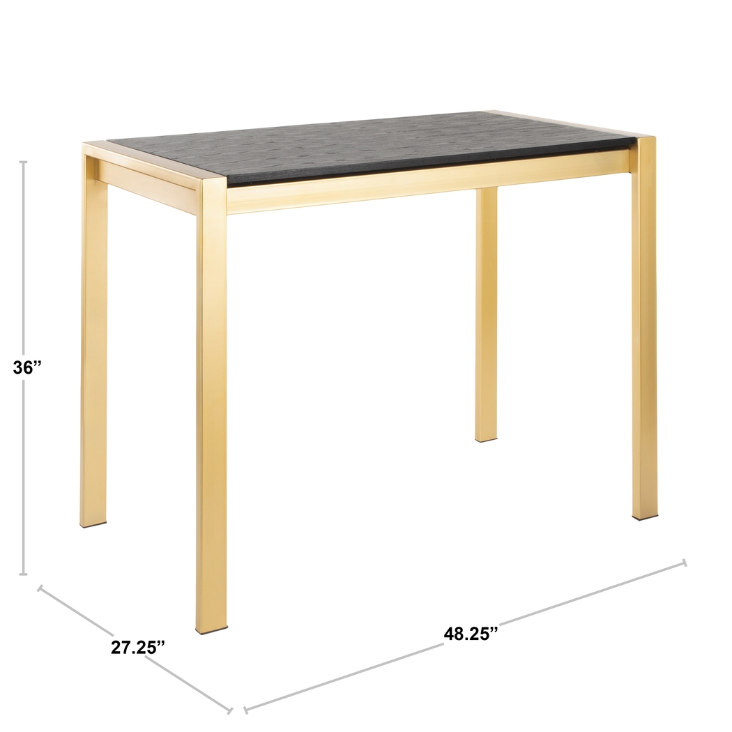 Sora Black Counter Height Dining Table - Thumbnail - Image 5