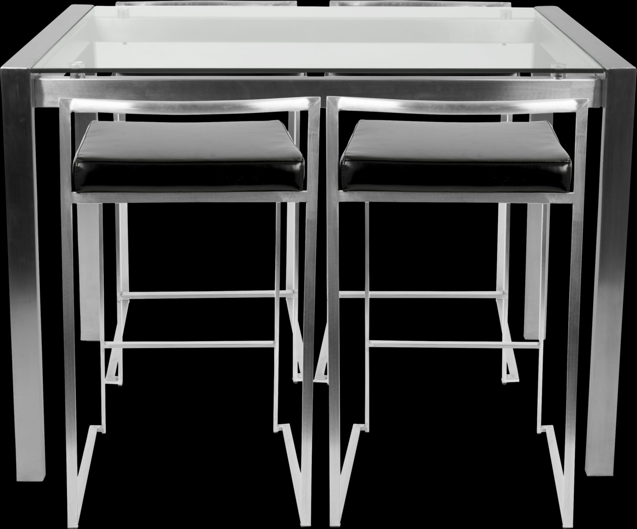 Sora Black Counter Height Table Set - Thumbnail - Image 3