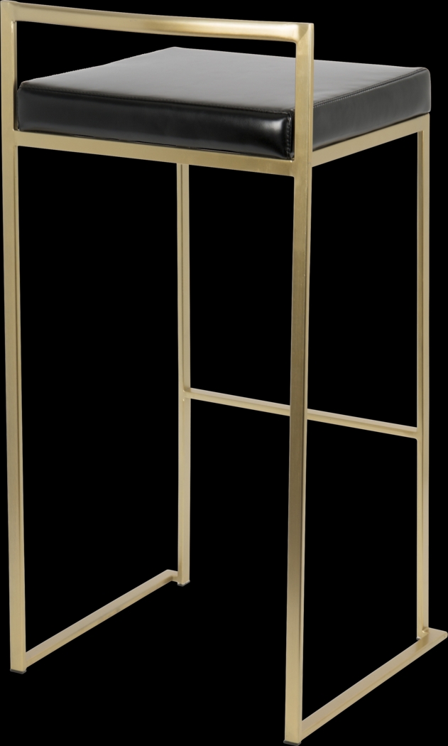 Sora Black Gold Barstool (Set of 2) - Thumbnail - Image 2