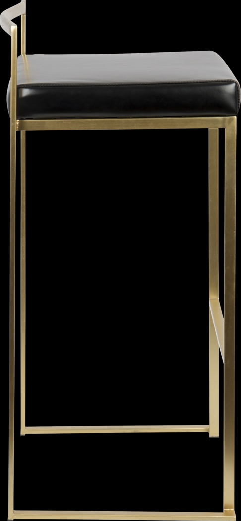 Sora Black Gold Barstool (Set of 2) - Thumbnail - Image 3