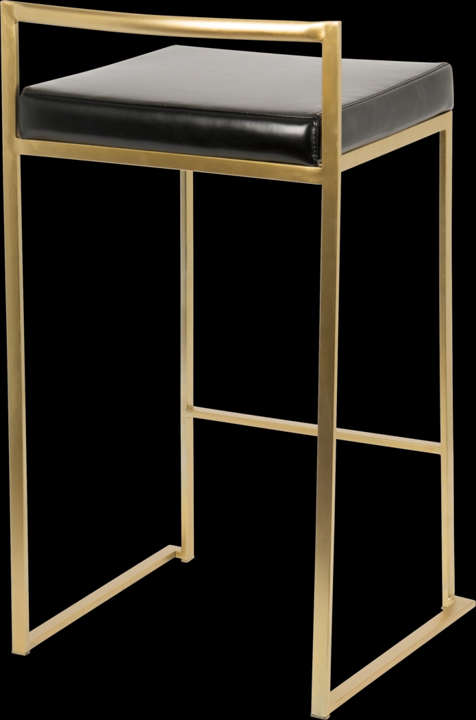 Sora Black Gold Counter Height Stool (Set of 2) - Thumbnail - Image 2