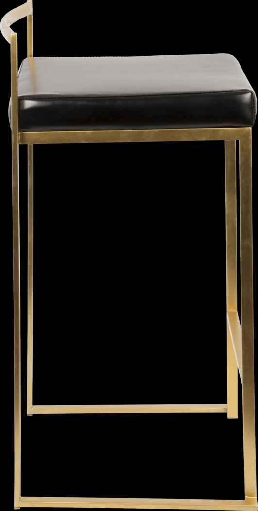 Sora Black Gold Counter Height Stool (Set of 2) - Thumbnail - Image 3