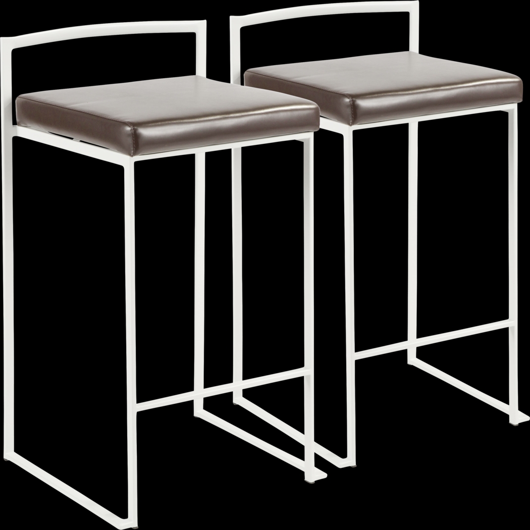 Sora Brown Counter Height Stool (Set of 2) - Thumbnail - Image 1
