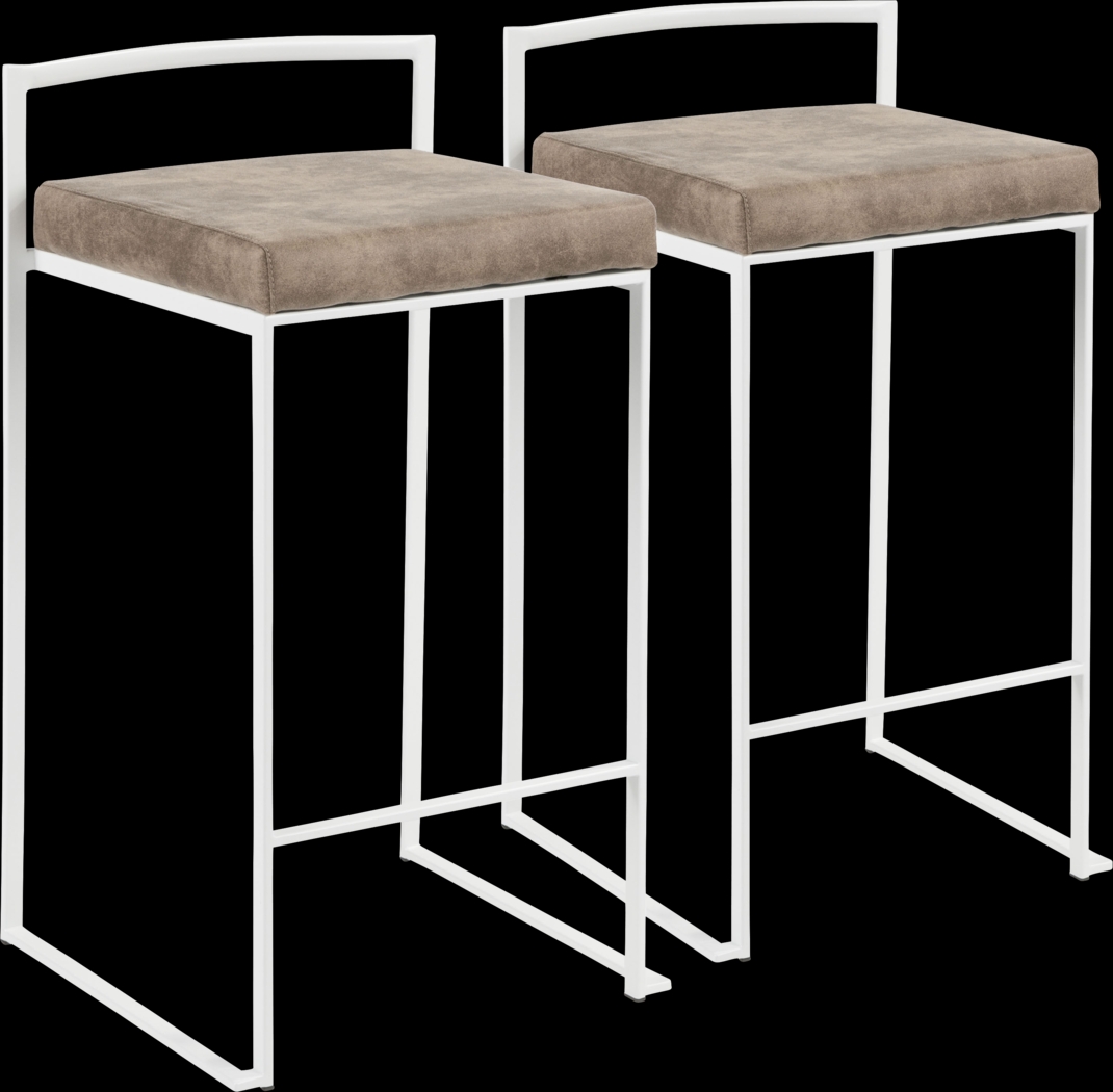 Sora Brown Counter Height Stool (Set of 2) - Thumbnail - Image 1