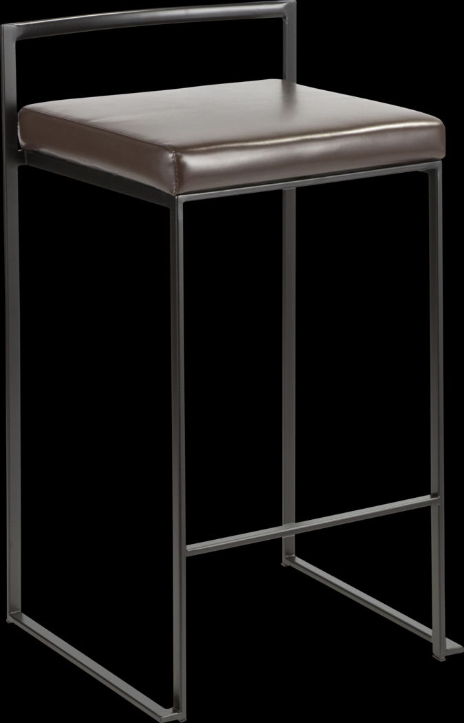 Sora II Brown Counter Height Stool, Set of 3 - Thumbnail - Image 6
